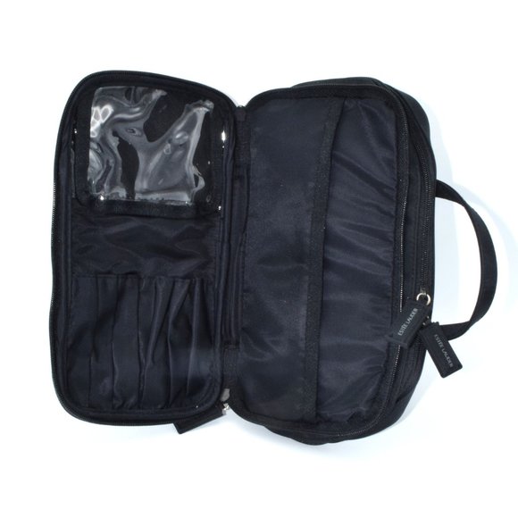 Vintage Estee Lauder Cosmetic Makeup Bag Black - Picture 7 of 10